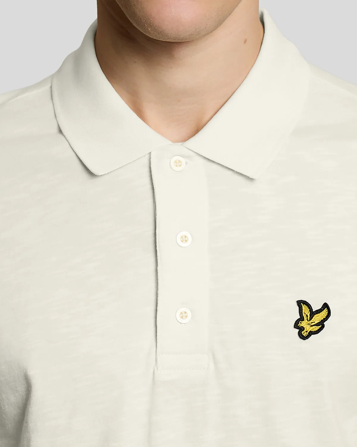 Fine Cotton Slub Polo Shirt sold by Lyle & Scott product image thumbnail 3