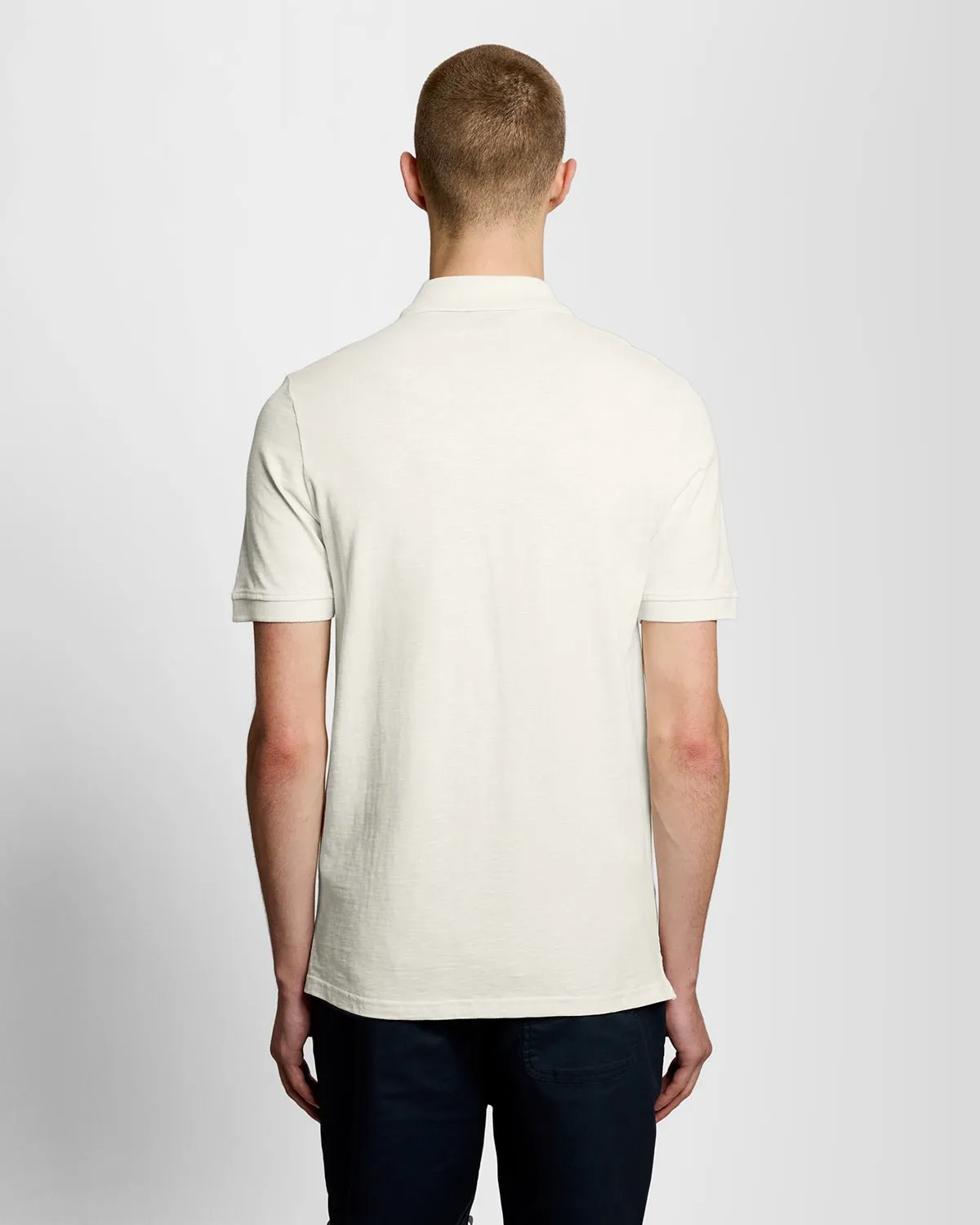 Fine Cotton Slub Polo Shirt sold by Lyle & Scott product image thumbnail 4