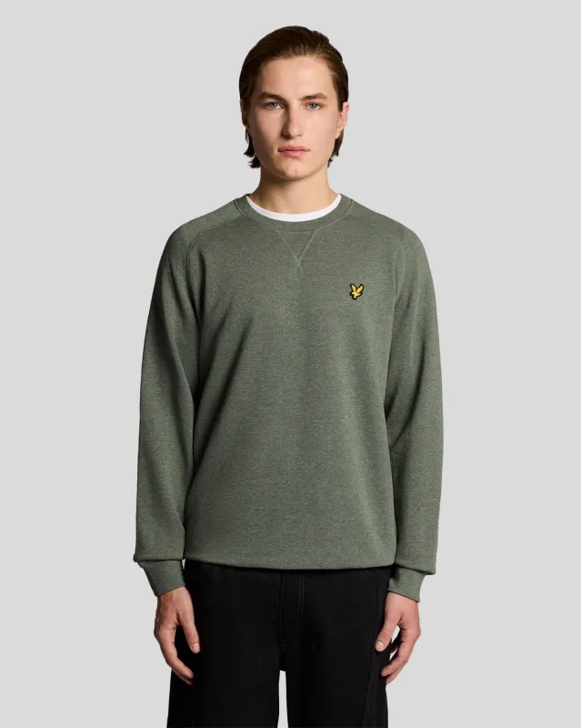 Cotton Marl Raglan Sweatshirt sold by Lyle & Scott