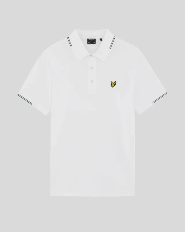 Fine Cotton Tipped Polo Shirt sold by Lyle & Scott
