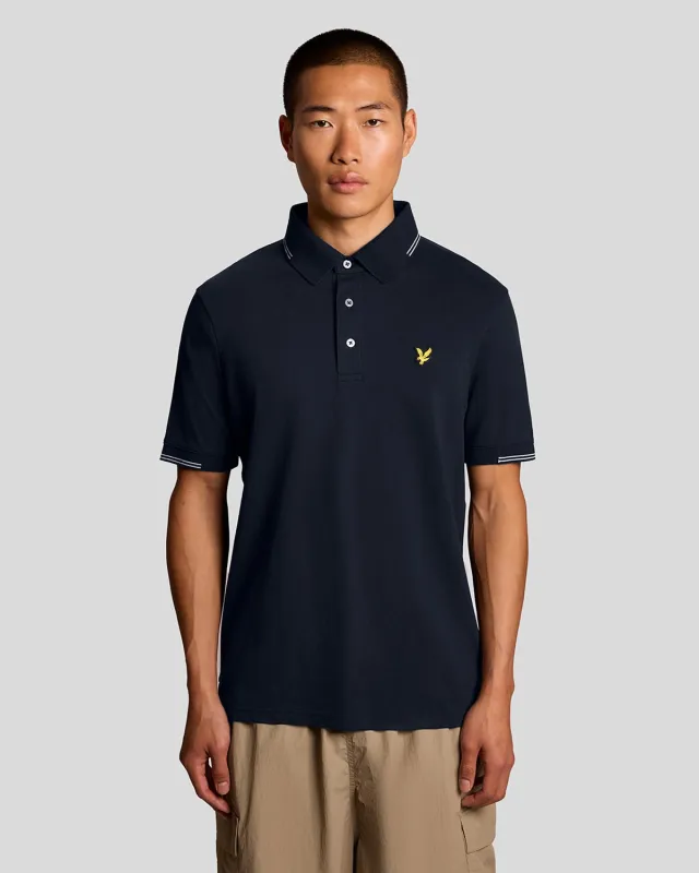 Fine Cotton Tipped Polo Shirt sold by Lyle & Scott
