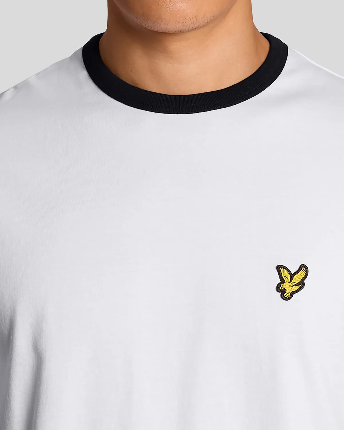 Ringer Cotton Crew Neck T-Shirt sold by Lyle & Scott product image thumbnail 3