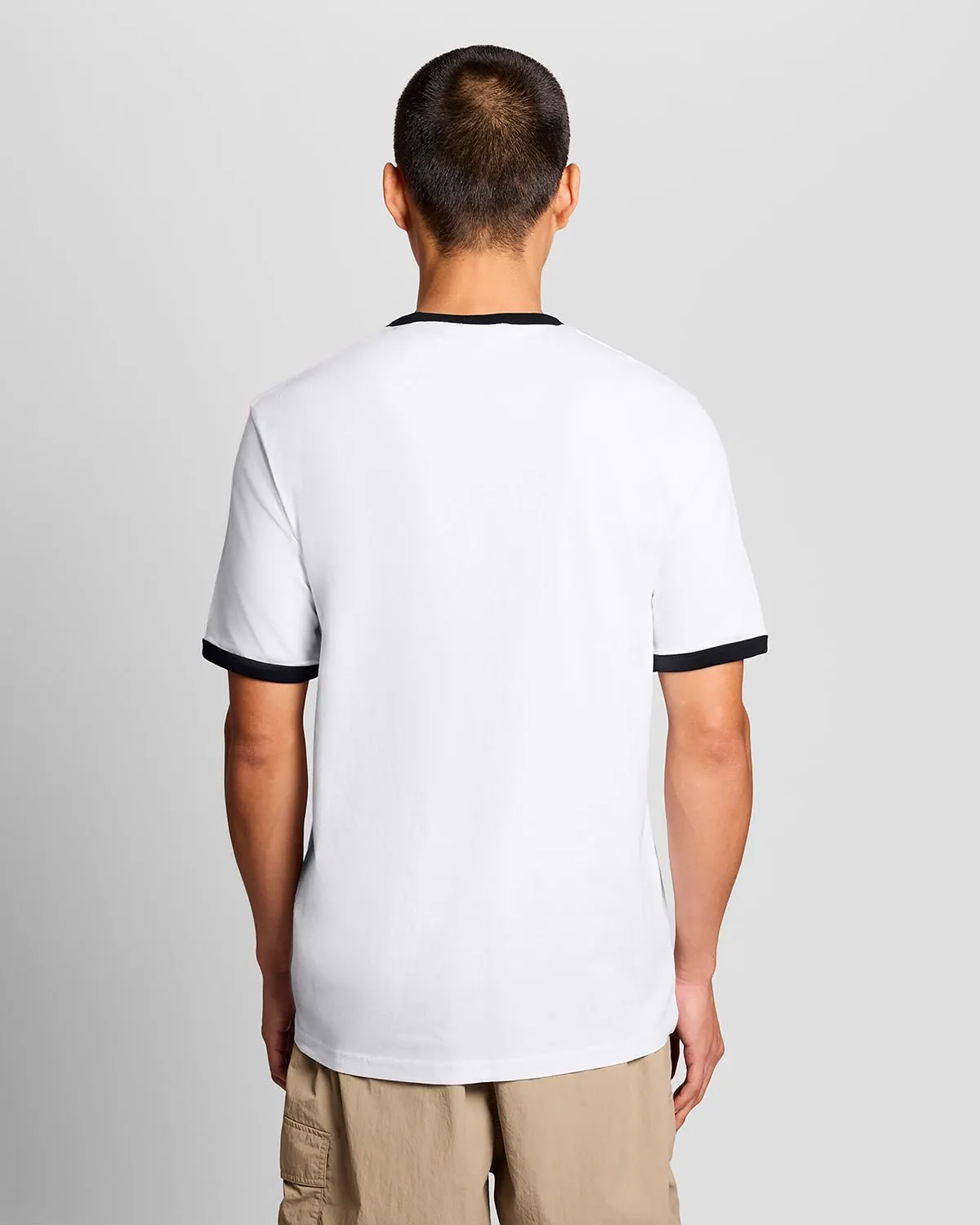 Ringer Cotton Crew Neck T-Shirt sold by Lyle & Scott product image thumbnail 4