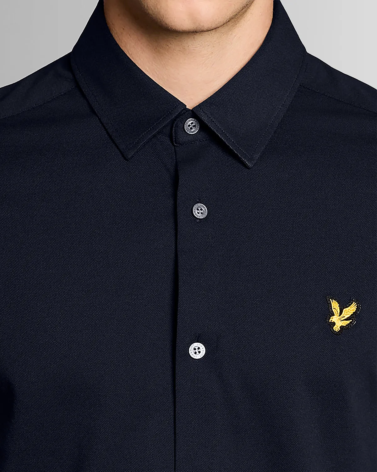 Cotton Oxford Jersey Shirt sold by Lyle & Scott product image thumbnail 3