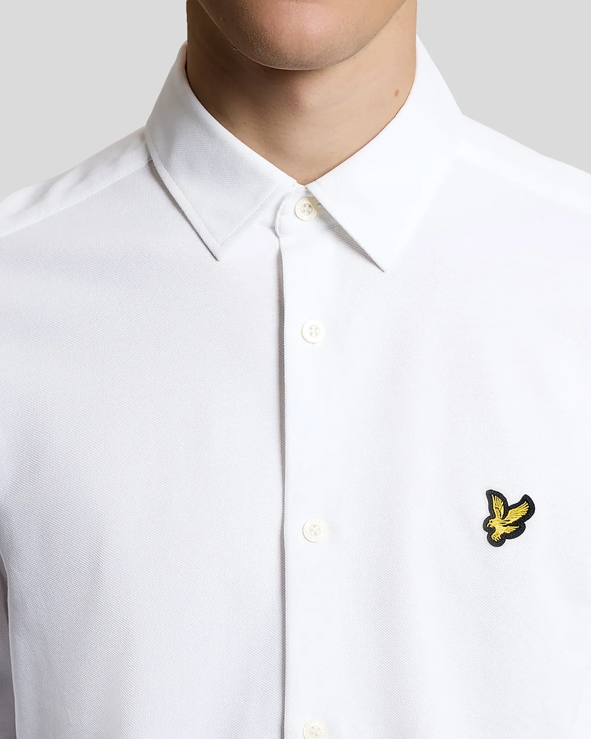 Cotton Oxford Jersey Shirt sold by Lyle & Scott product image thumbnail 3