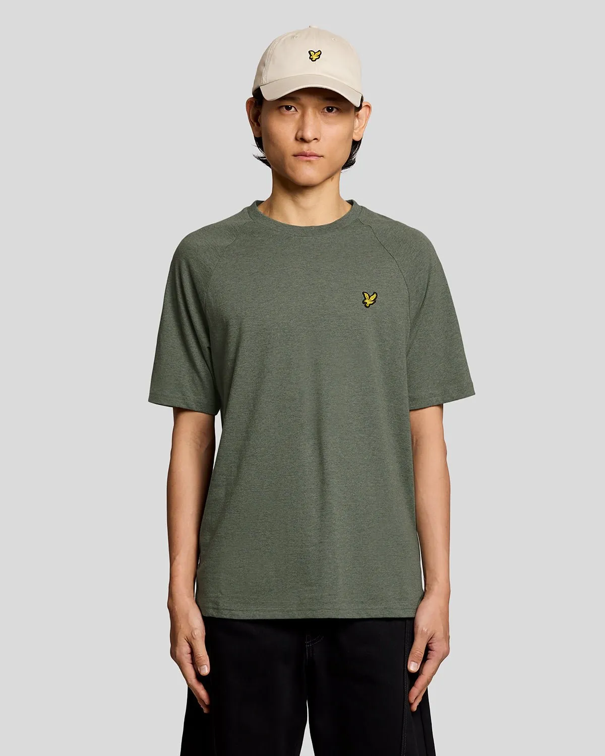 Marl Raglan T-Shirt sold by Lyle & Scott