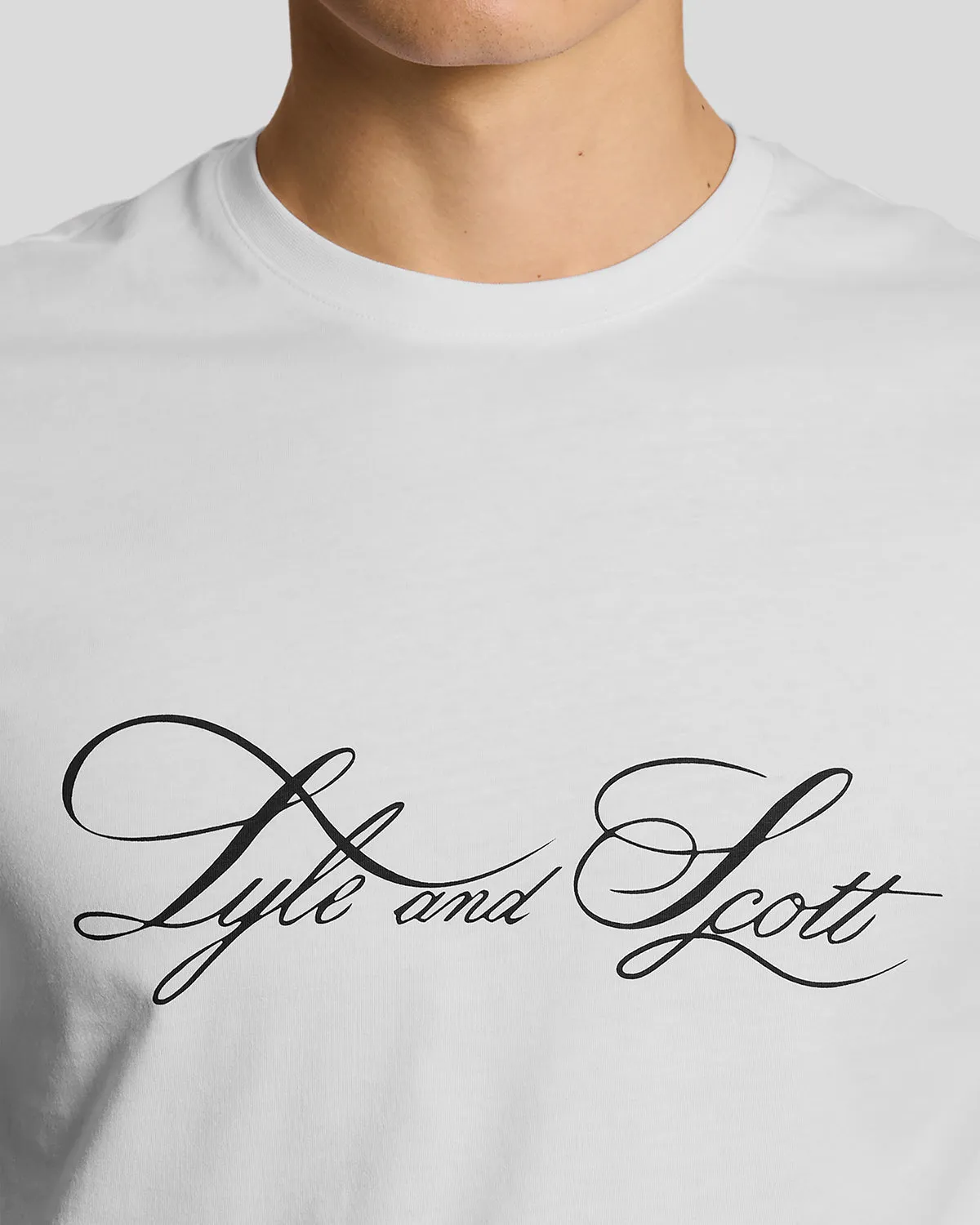 Superfine Cotton Graphic Logo T-Shirt sold by Lyle & Scott product image thumbnail 3