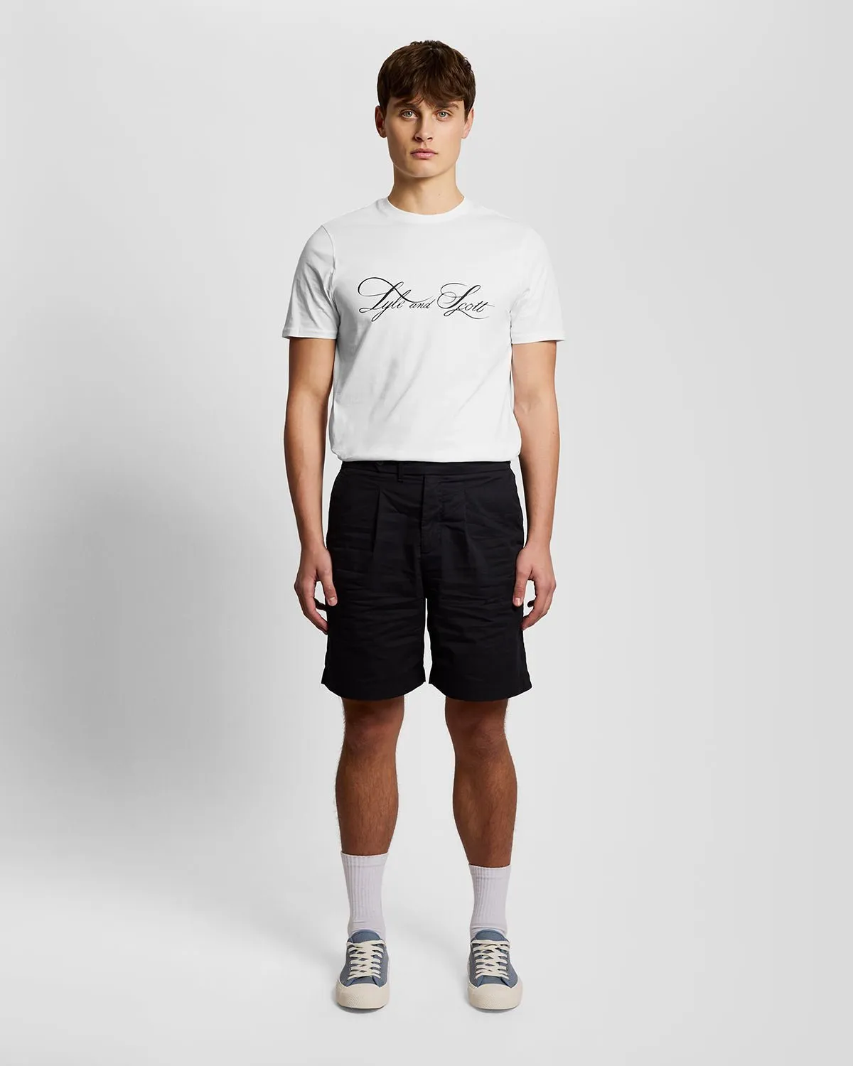 Superfine Cotton Graphic Logo T-Shirt sold by Lyle & Scott product image thumbnail 2