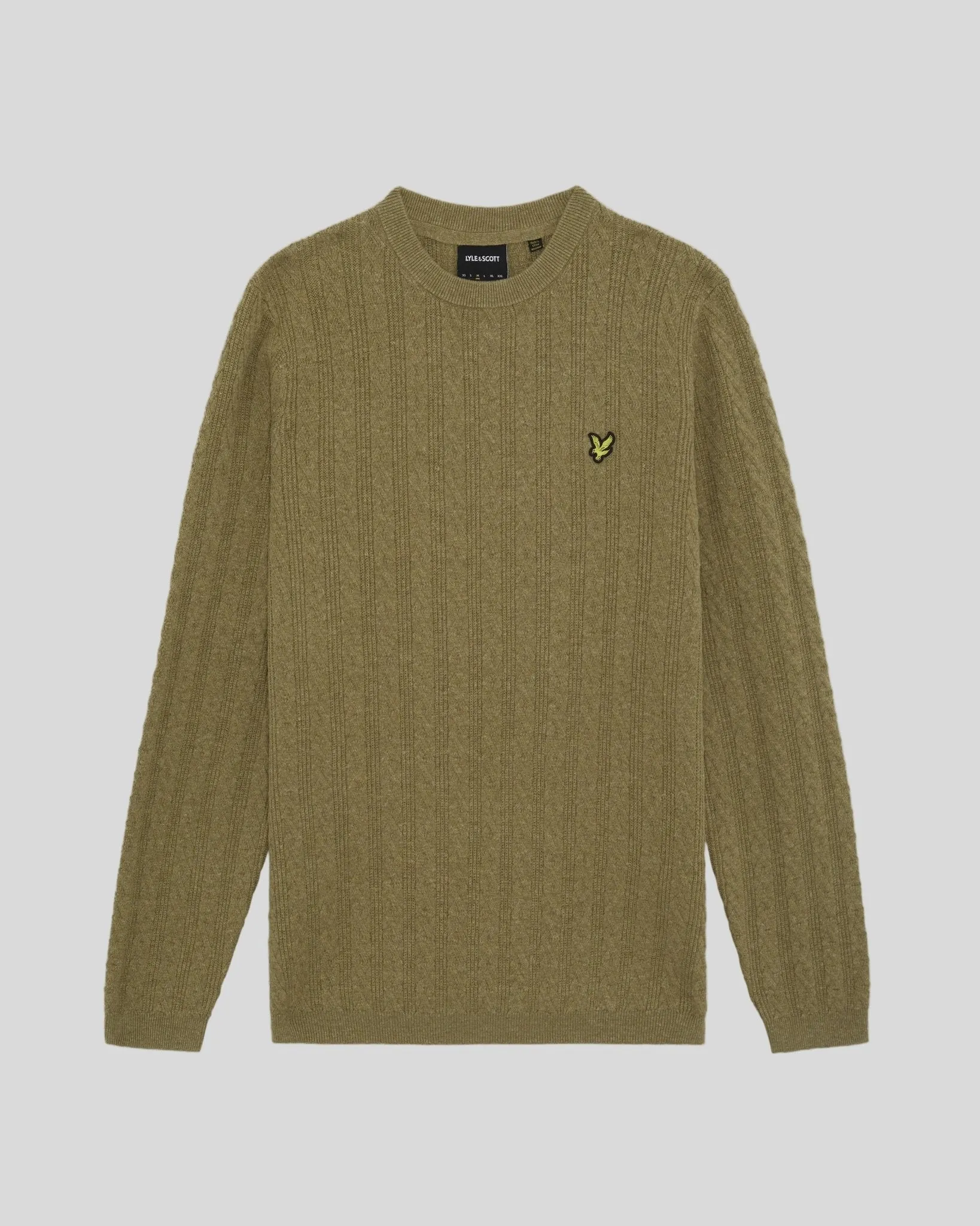Linen Blend Ribbed Crew Neck Jumper sold by Lyle & Scott product image thumbnail 5
