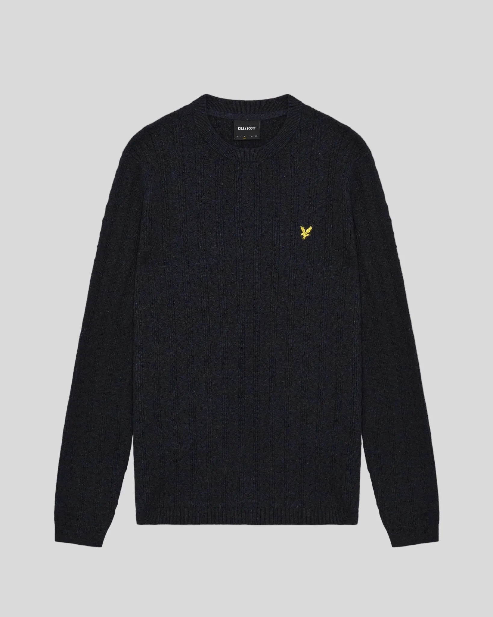 Linen Blend Ribbed Crew Neck Jumper sold by Lyle & Scott product image thumbnail 5