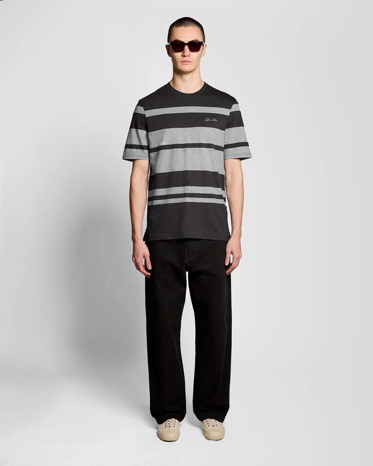 Relaxed Fit Stripe T-Shirt sold by Lyle & Scott product image thumbnail 2
