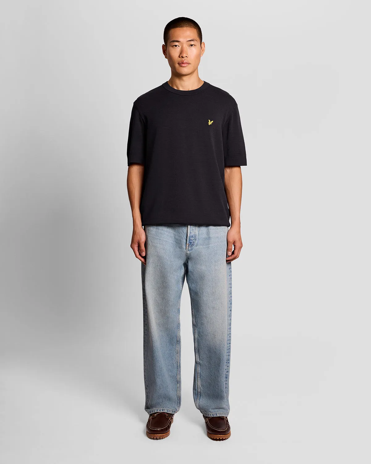 Relaxed Fit Knitted T-Shirt sold by Lyle & Scott product image thumbnail 2