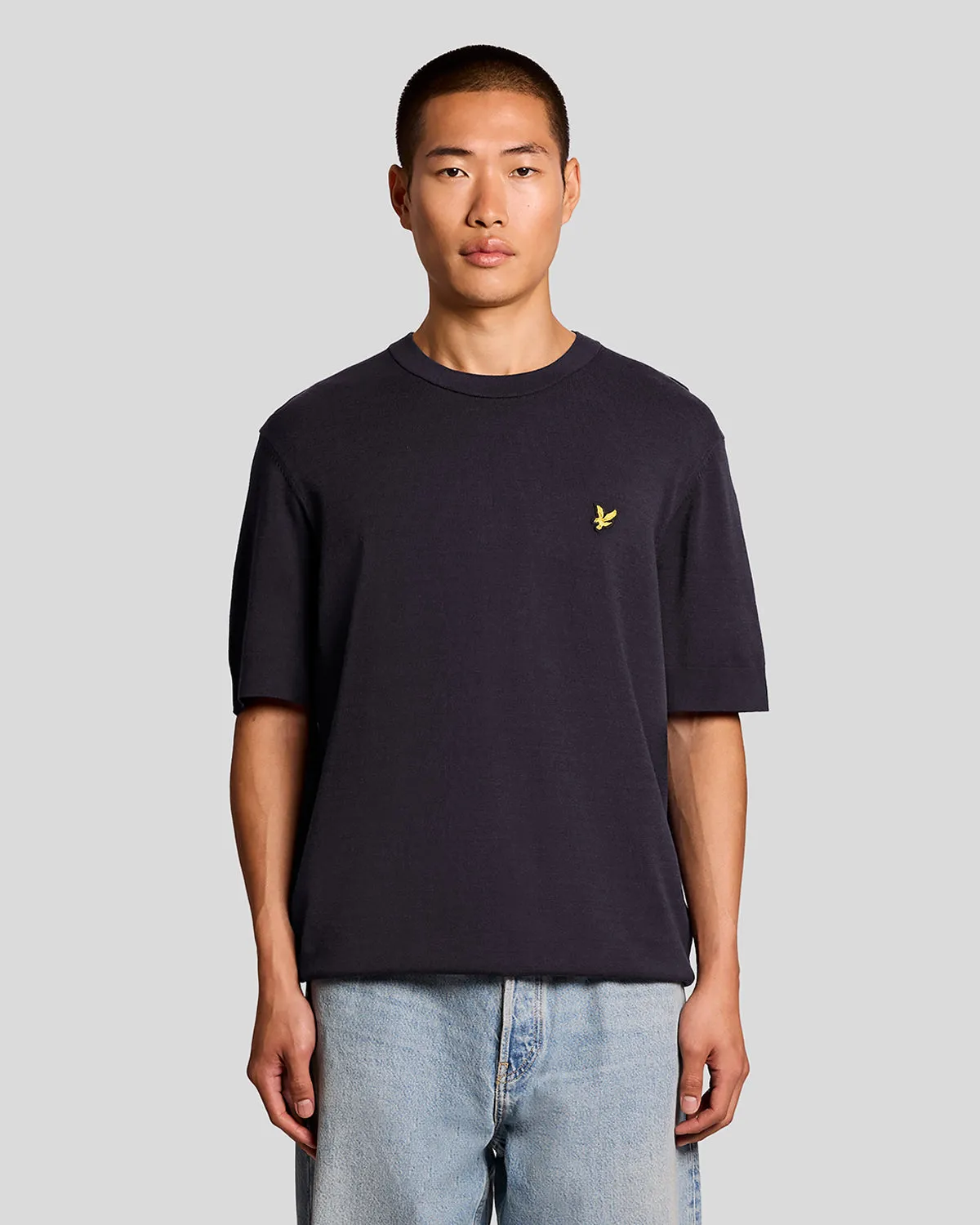 Relaxed Fit Knitted T-Shirt sold by Lyle & Scott