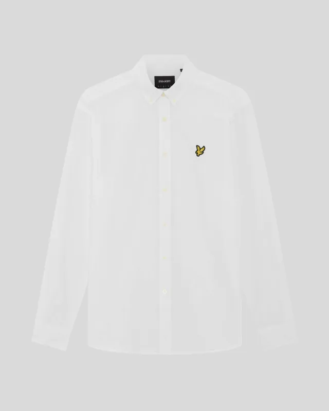 Linen Blend Oxford Shirt sold by Lyle & Scott