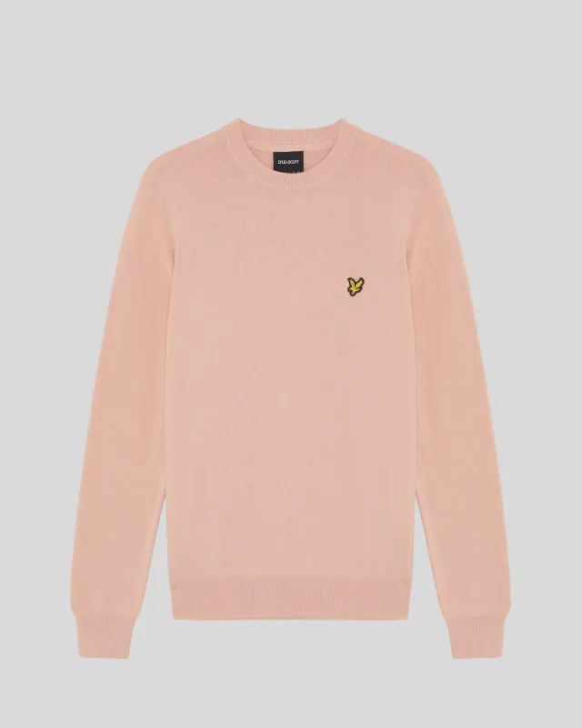 Cotton Crew Neck Jumper made by Lyle & Scott