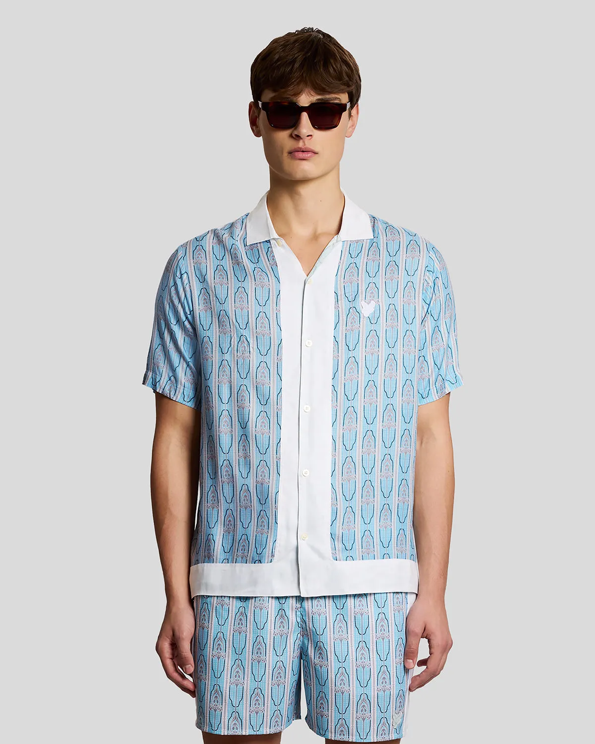 Short Sleeve Floral Graphic Shirt sold by Lyle & Scott