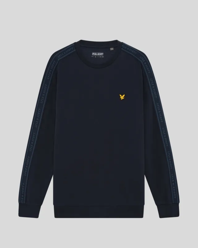 Sports Tape Crew Neck Sweatshirt sold by Lyle & Scott