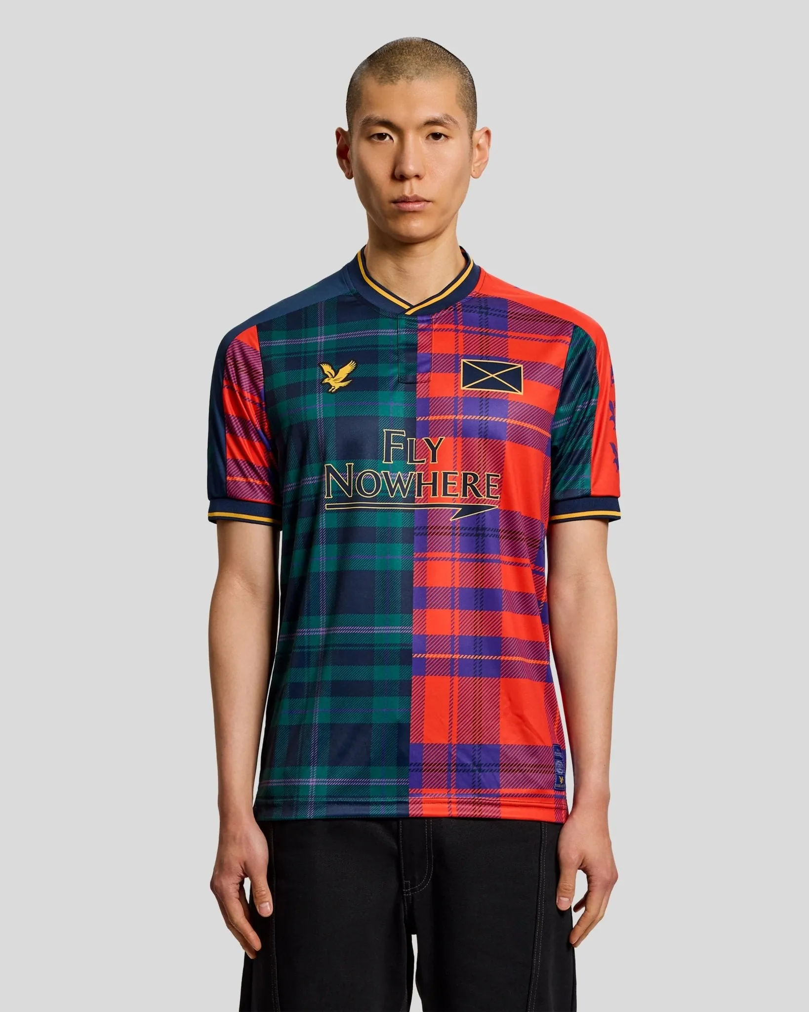 Plaid Short Sleeve Football Jersey sold by Lyle & Scott