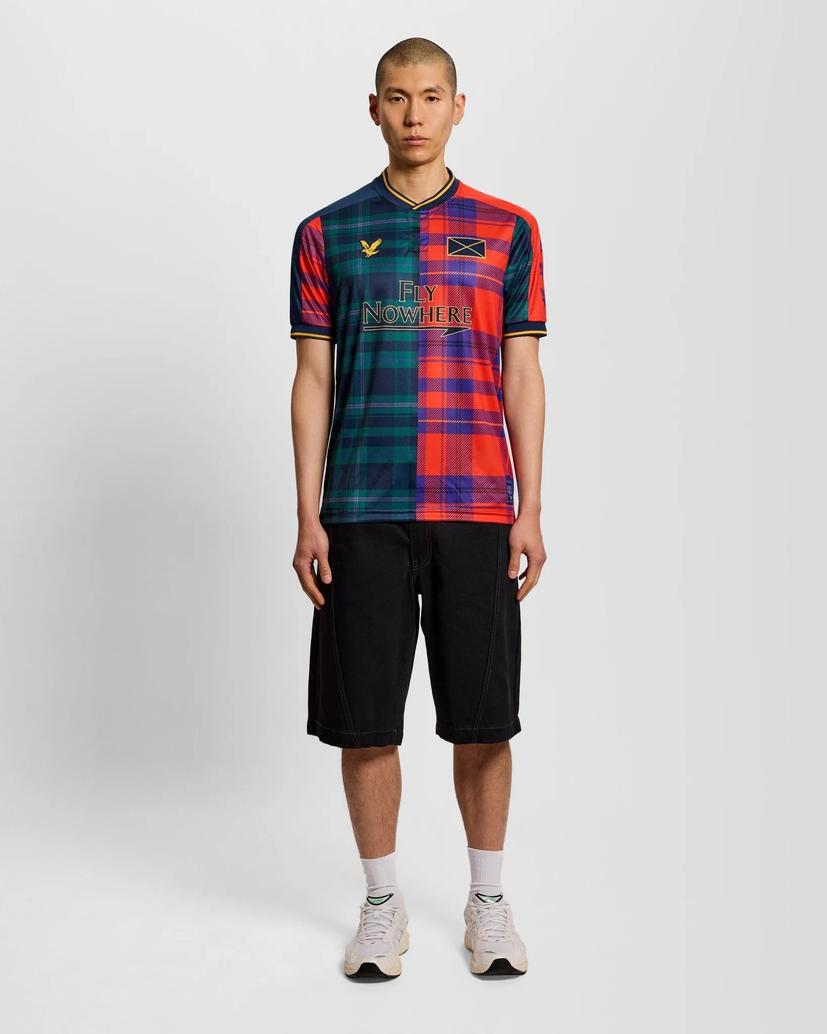 Plaid Short Sleeve Football Jersey sold by Lyle & Scott product image thumbnail 2