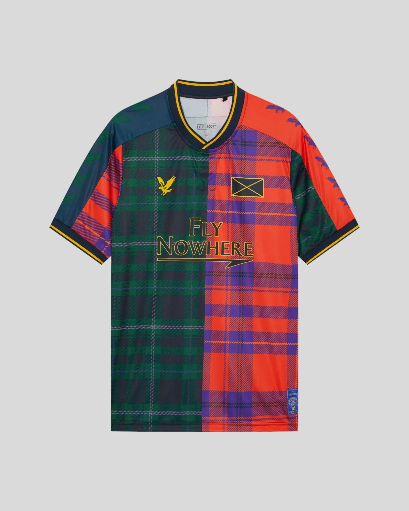 Plaid Short Sleeve Football Jersey sold by Lyle & Scott product image thumbnail 5
