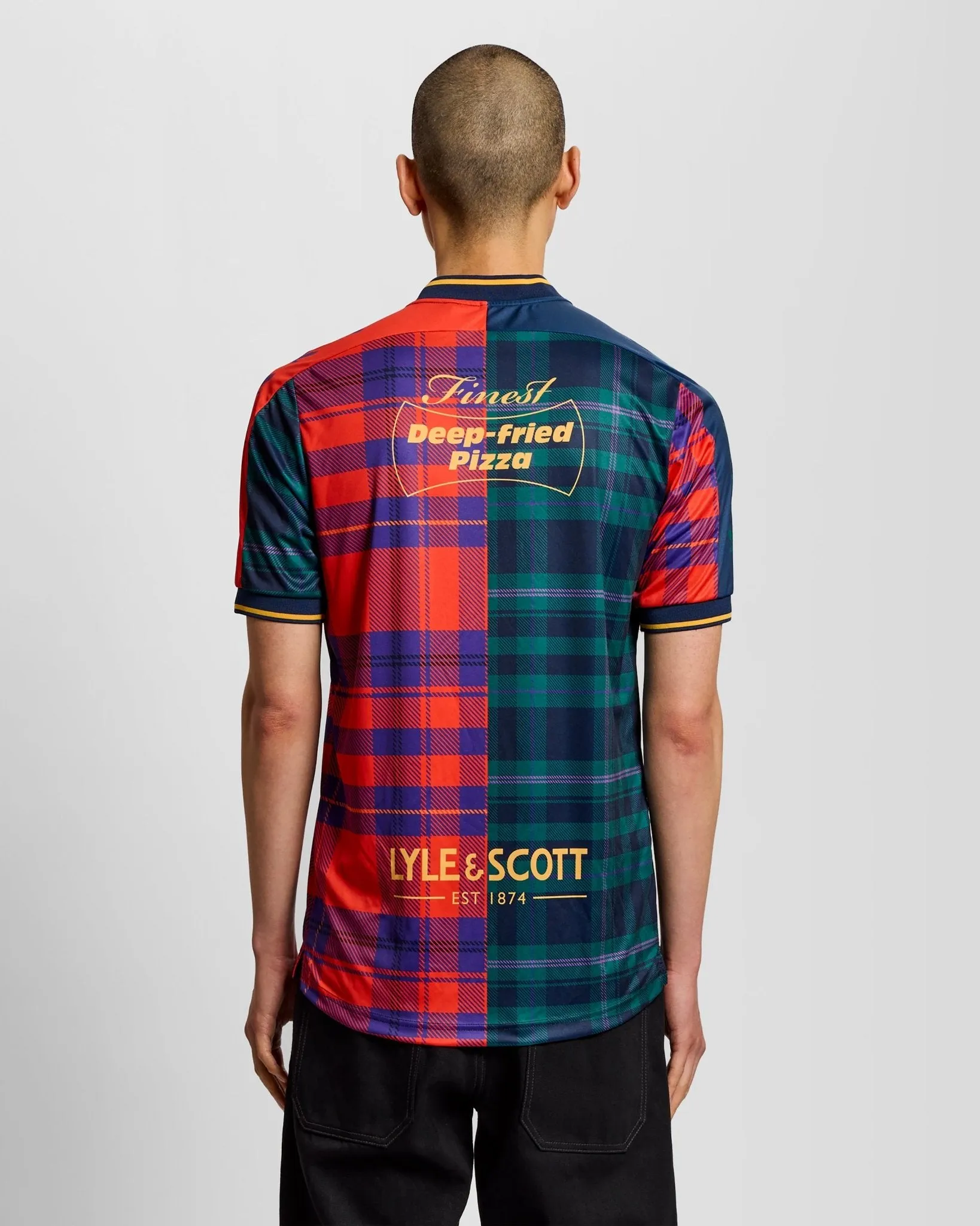 Plaid Short Sleeve Football Jersey sold by Lyle & Scott product image thumbnail 3