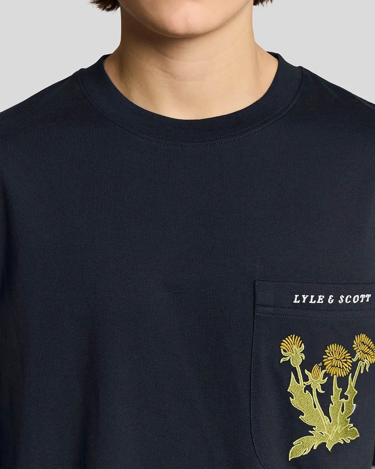 Botanical Embroidered Pocket T-Shirt sold by Lyle & Scott product image thumbnail 3