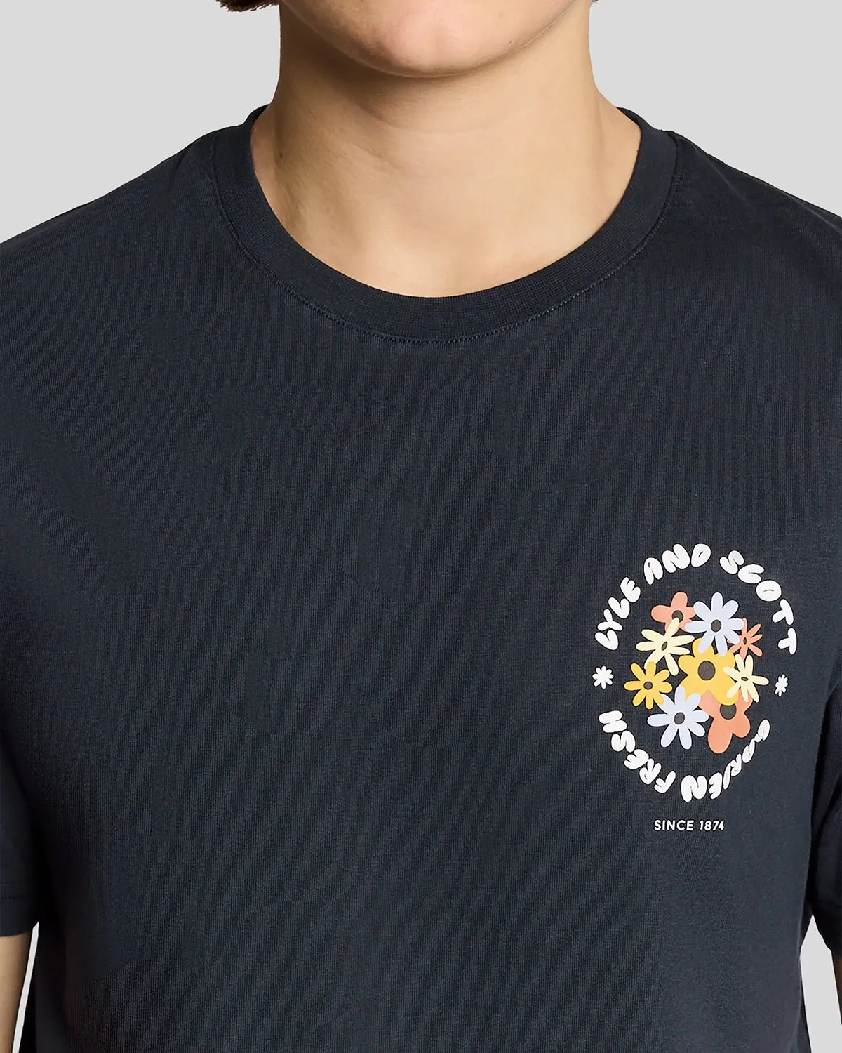 Nature Graphic Print T-Shirt sold by Lyle & Scott product image thumbnail 4