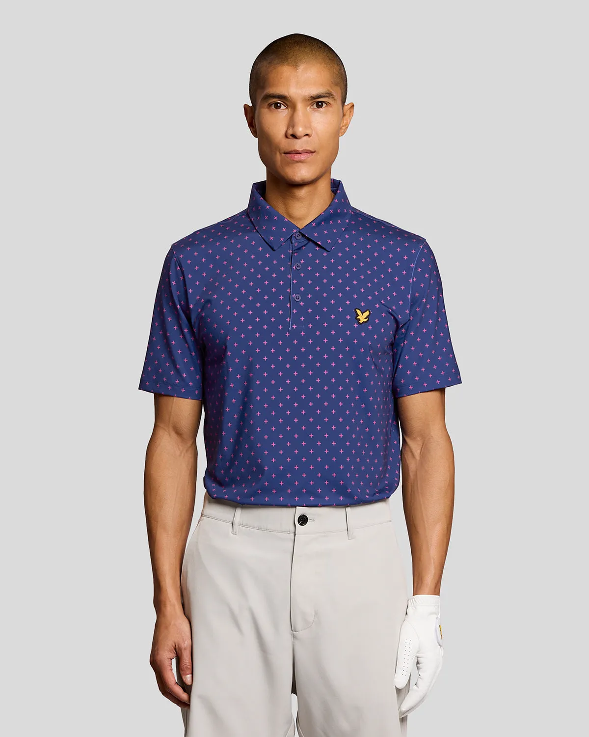 Cross Print Polo Shirt sold by Lyle & Scott