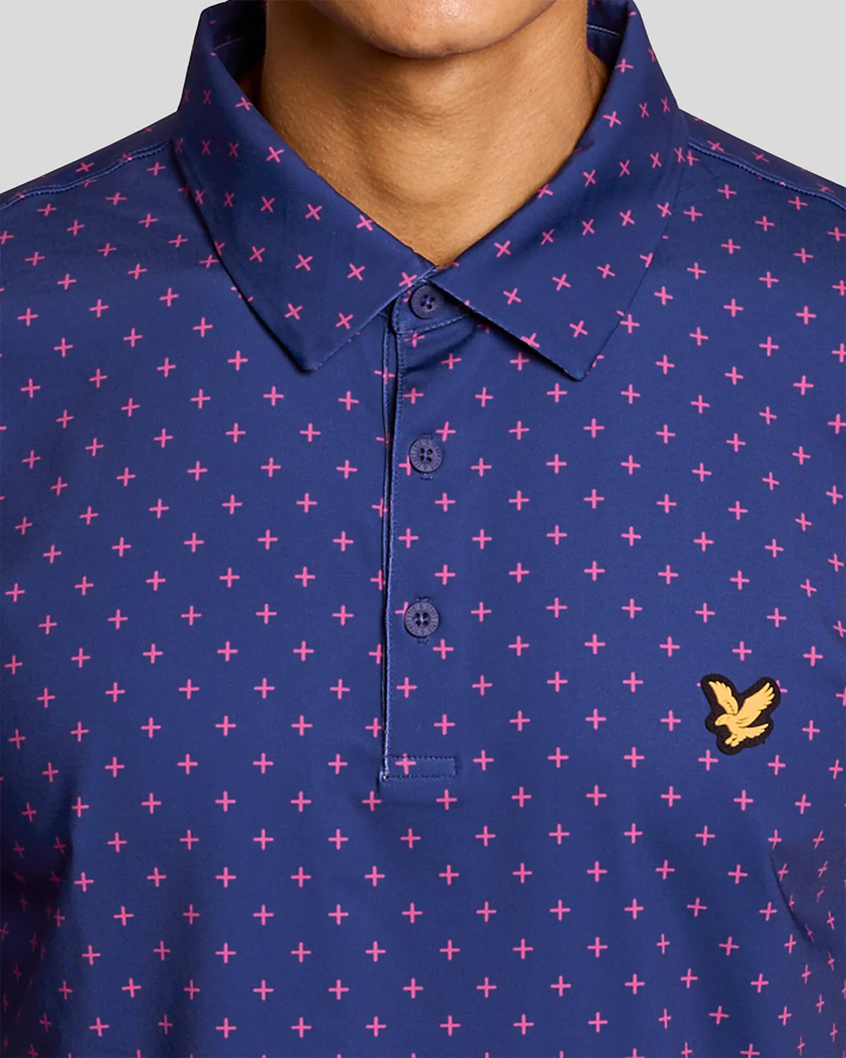 Cross Print Polo Shirt sold by Lyle & Scott product image thumbnail 3