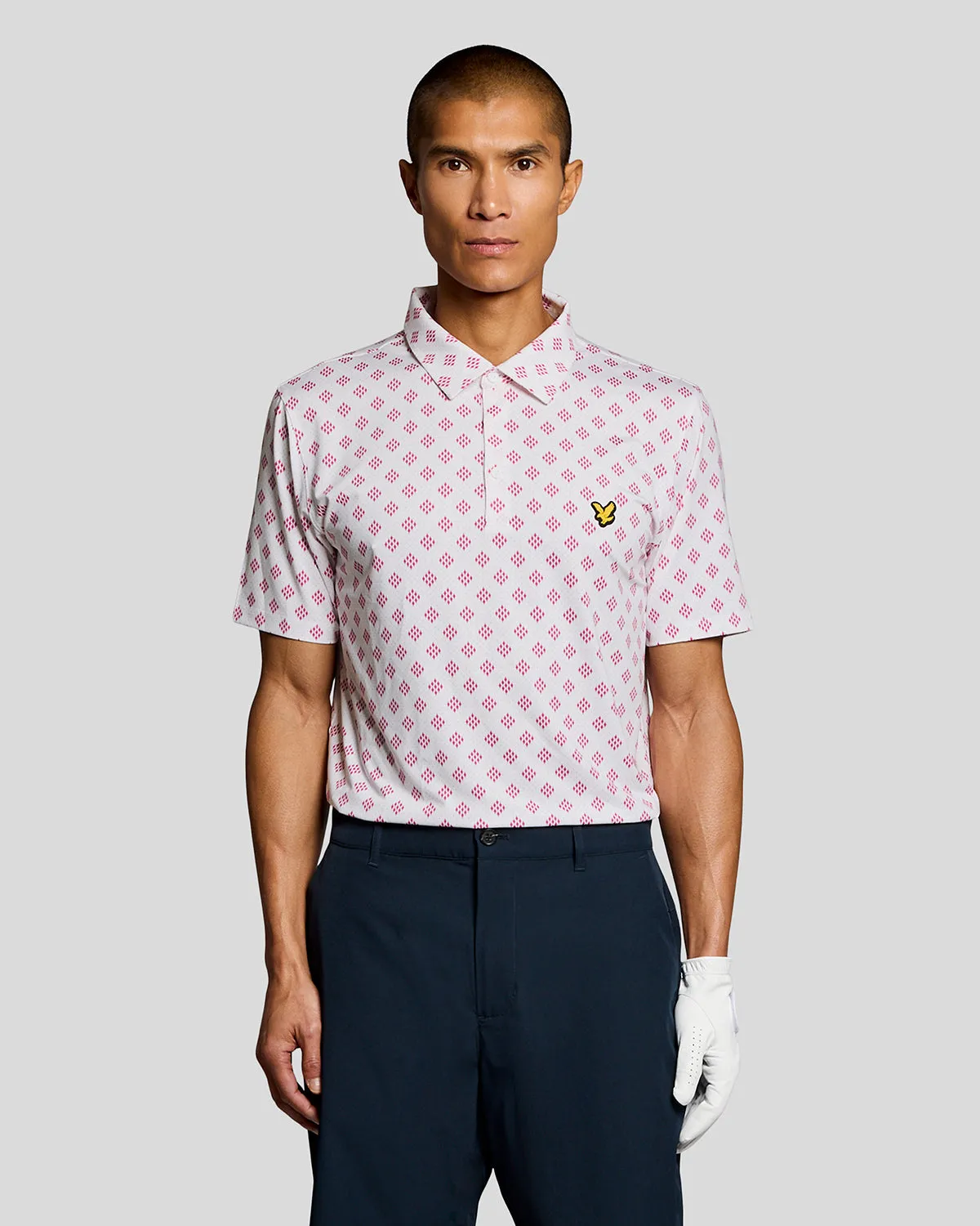 Argyle Print Polo Shirt sold by Lyle & Scott