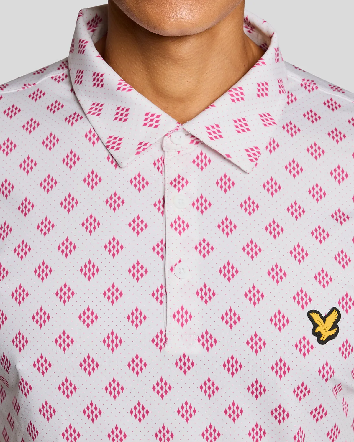 Argyle Print Polo Shirt sold by Lyle & Scott product image thumbnail 3