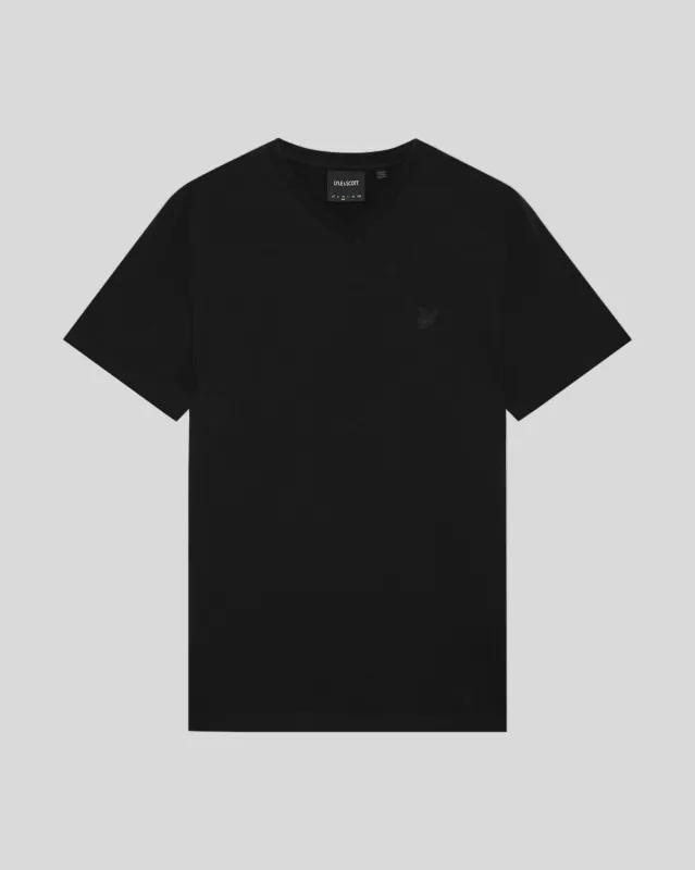 Superfine Cotton V-Neck T-Shirt sold by Lyle & Scott