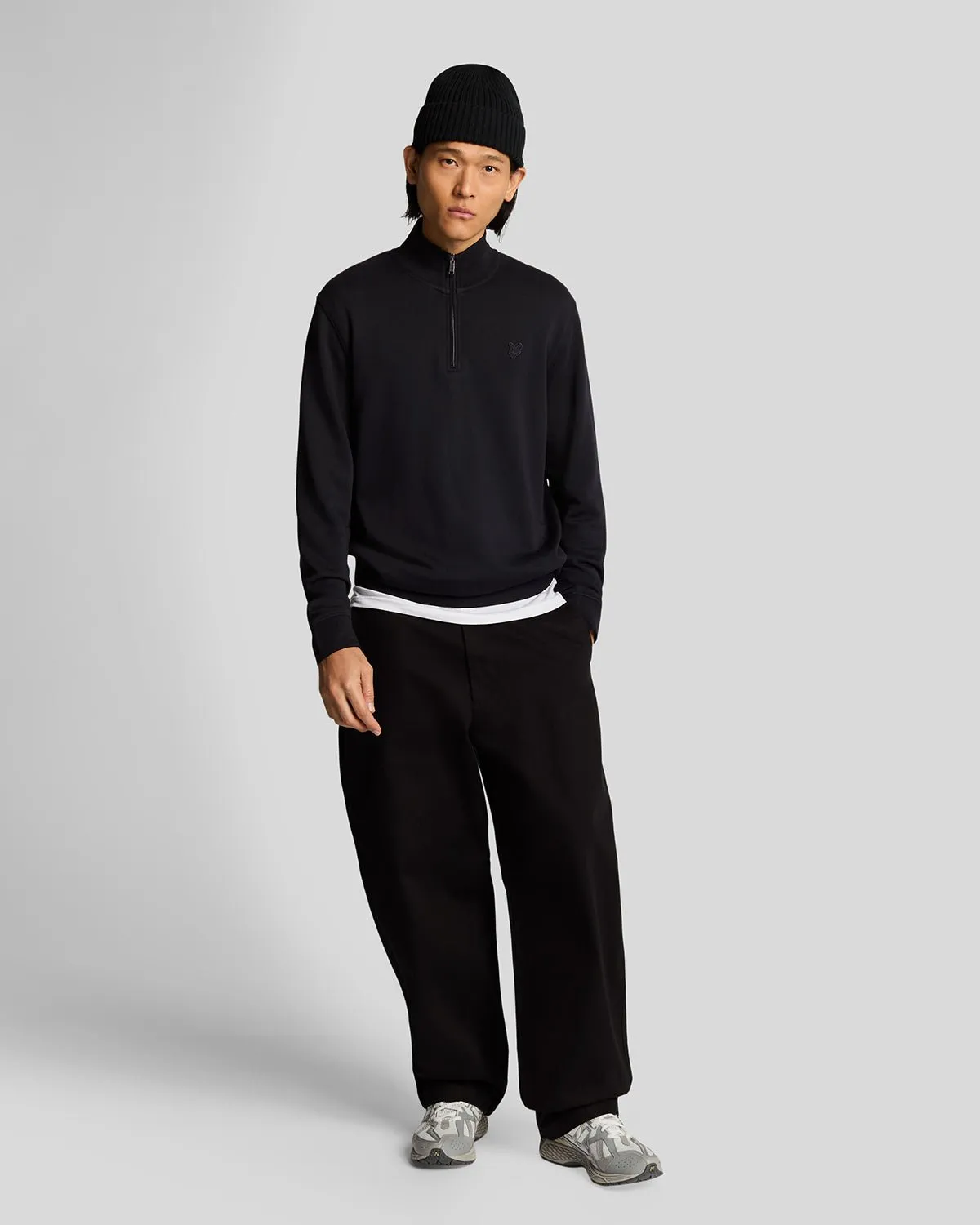 Superfine Cotton 1/4 Zip Sweatshirt sold by Lyle & Scott product image thumbnail 2