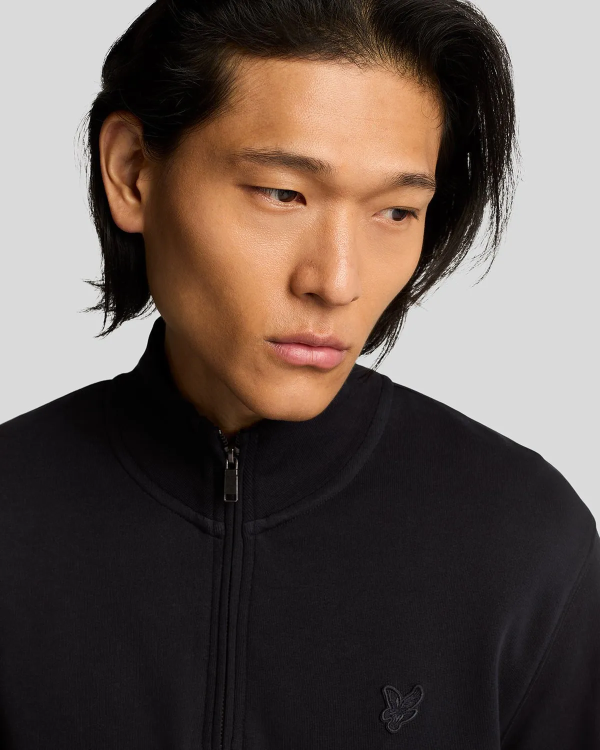 Superfine Cotton 1/4 Zip Sweatshirt sold by Lyle & Scott product image thumbnail 4