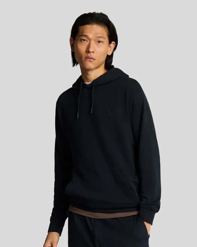Superfine Cotton Loopback Hoodie made by Lyle & Scott