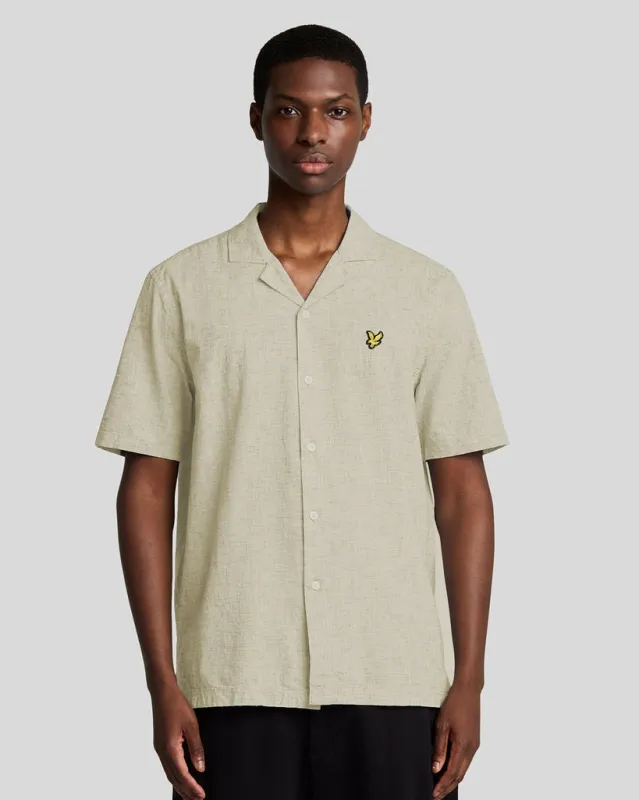 Short Sleeve Oxford Shirt made by Lyle & Scott