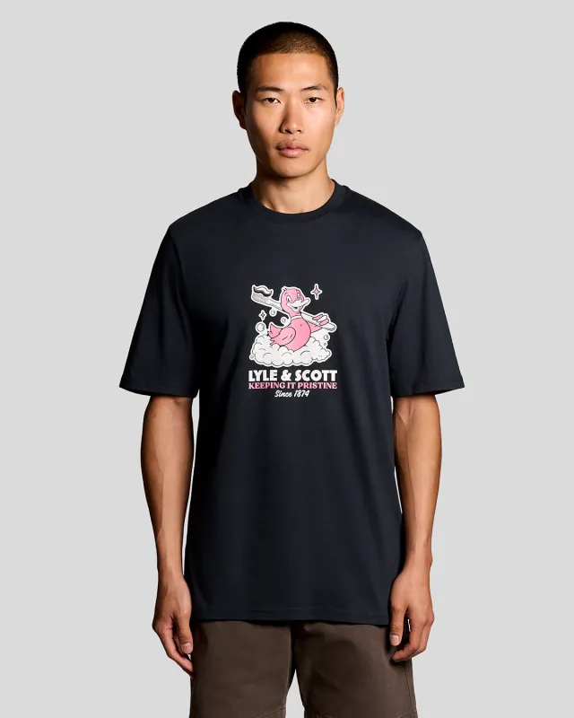 Chest Print Graphic T-Shirt made by Lyle & Scott