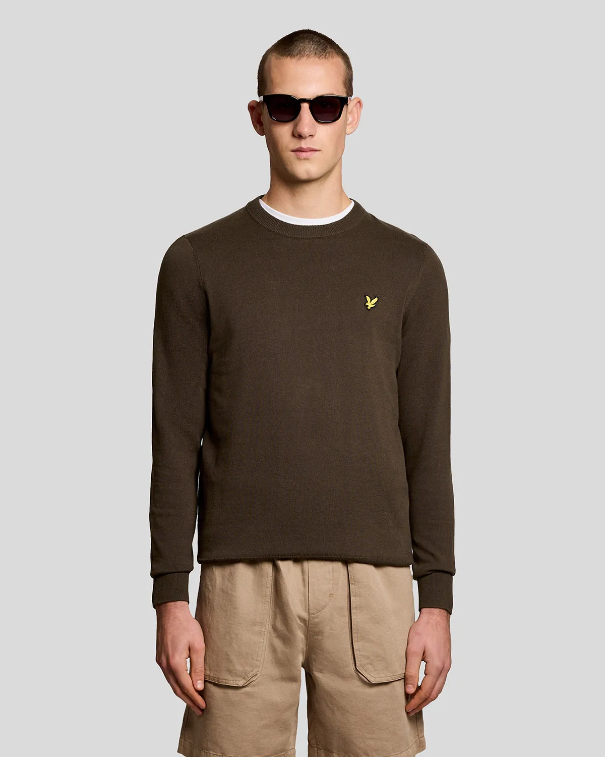 Cotton Crew Neck Jumper sold by Lyle & Scott