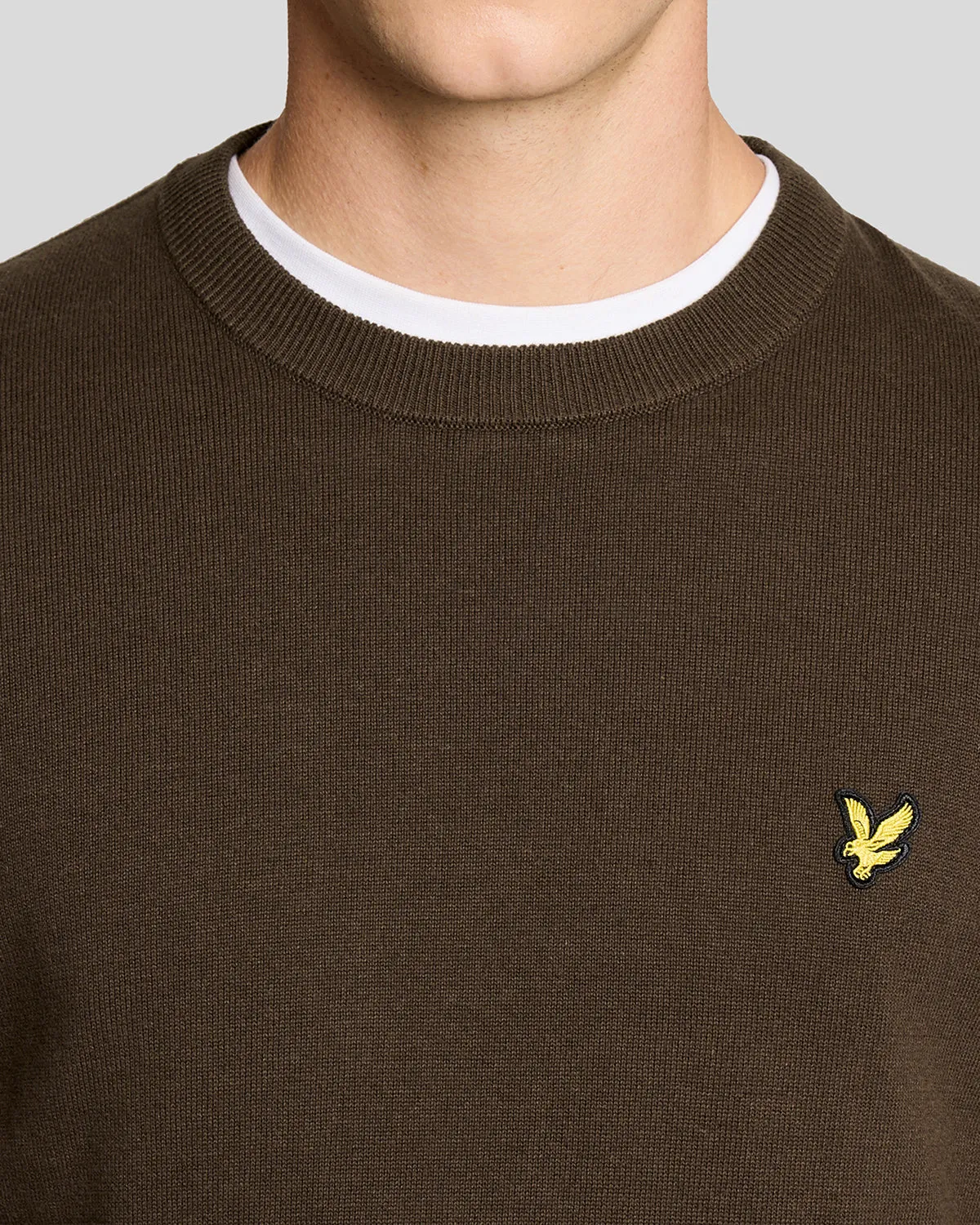 Cotton Crew Neck Jumper sold by Lyle & Scott product image thumbnail 3