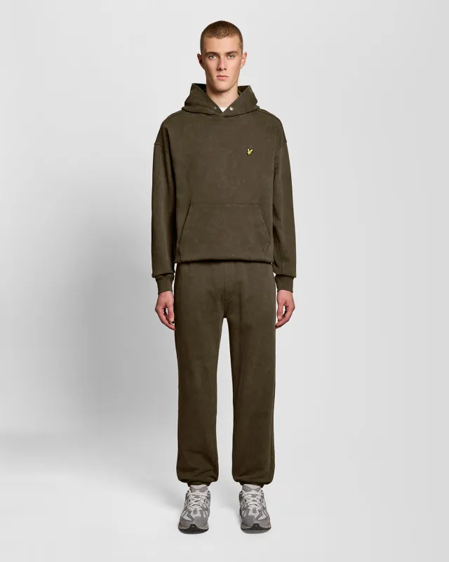 Heavy Wash Cotton Joggers made by Lyle & Scott