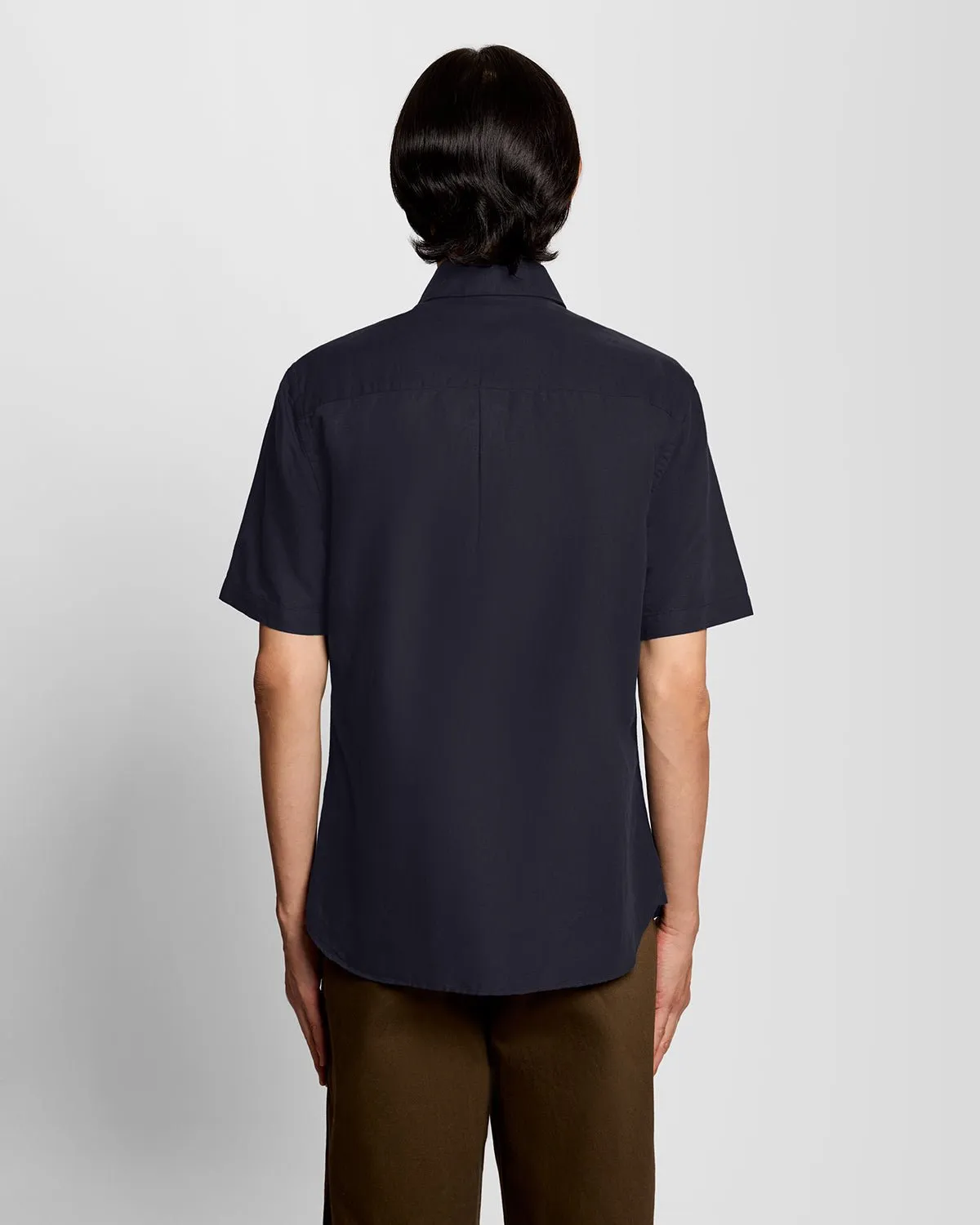 Short Sleeve Linen Blend Shirt sold by Lyle & Scott product image thumbnail 4