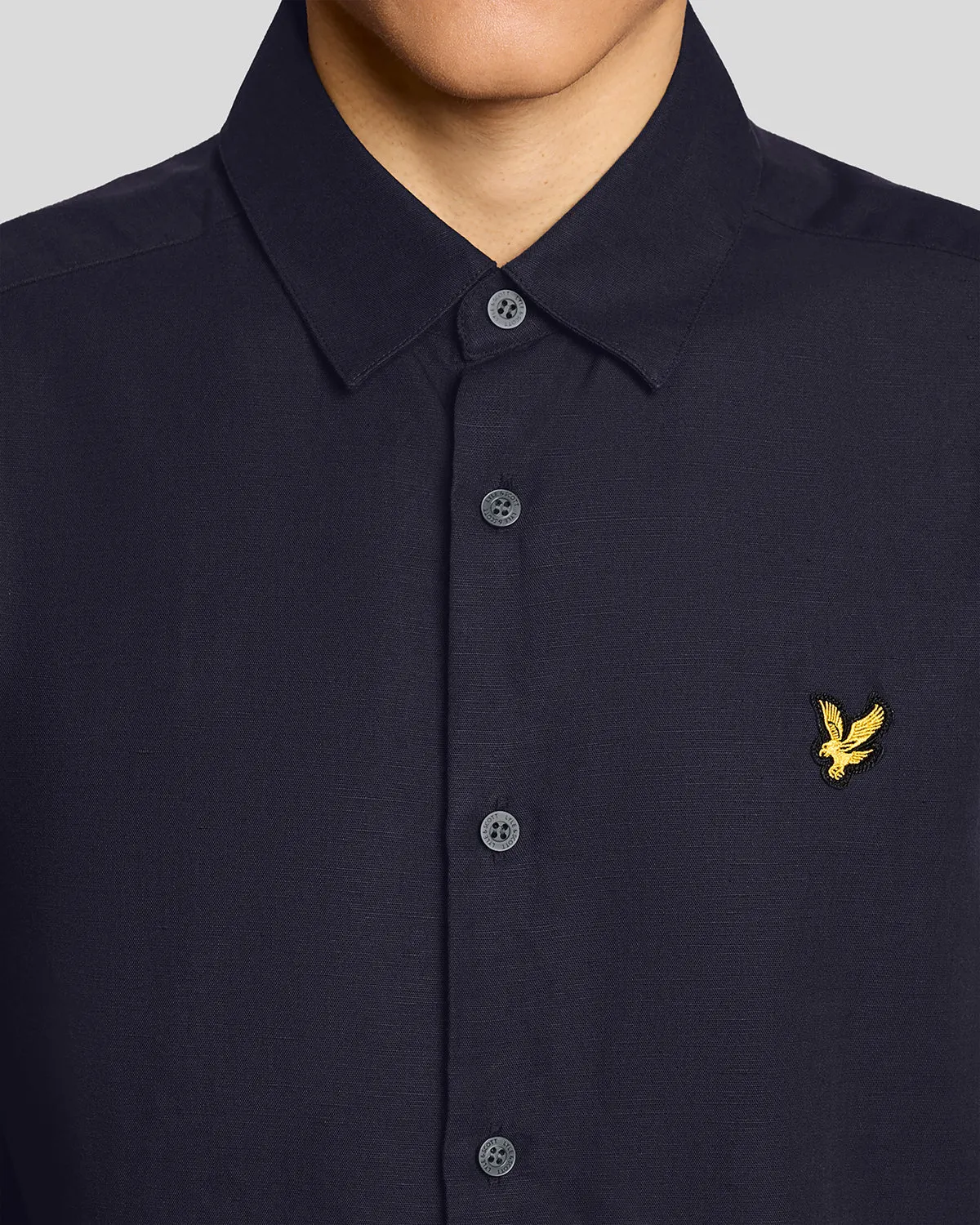 Short Sleeve Linen Blend Shirt sold by Lyle & Scott product image thumbnail 3
