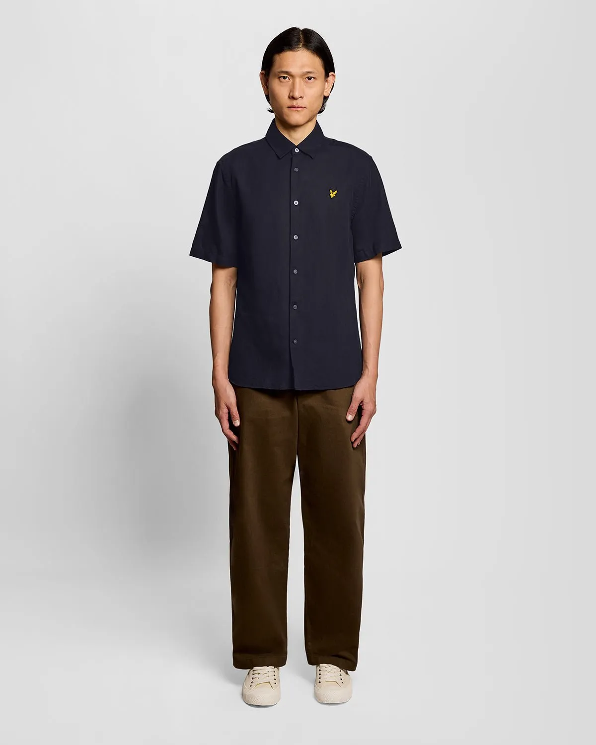 Short Sleeve Linen Blend Shirt sold by Lyle & Scott product image thumbnail 2