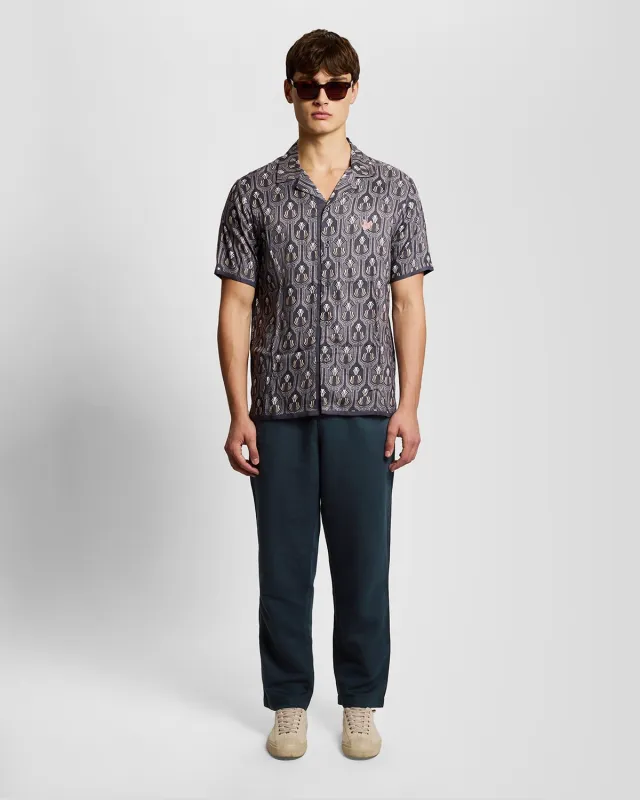 Relaxed Fit Linen Blend Trousers made by Lyle & Scott