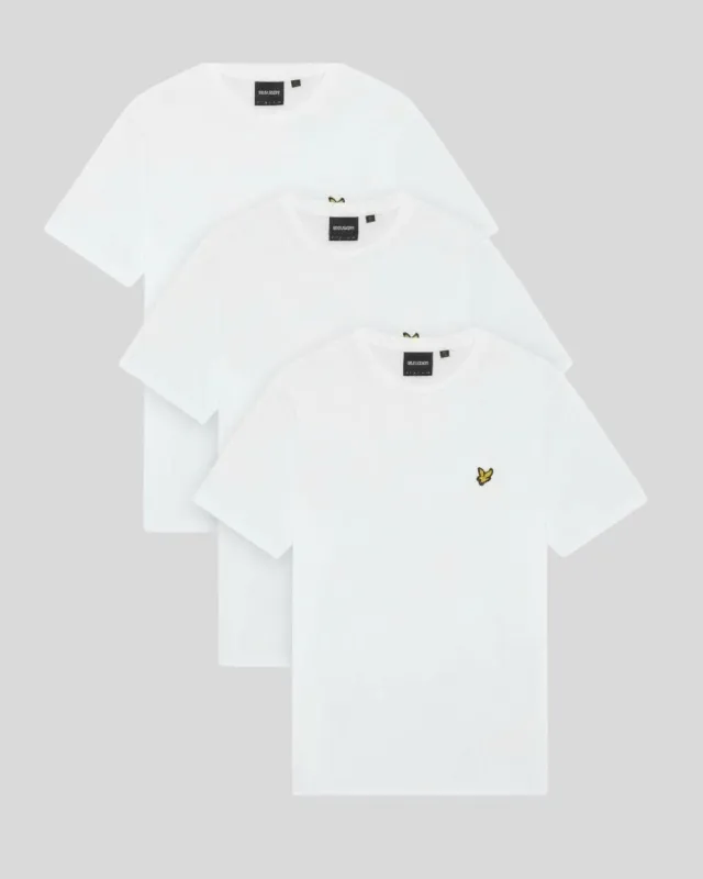 Crew Neck 3-Pack T-Shirt made by Lyle & Scott