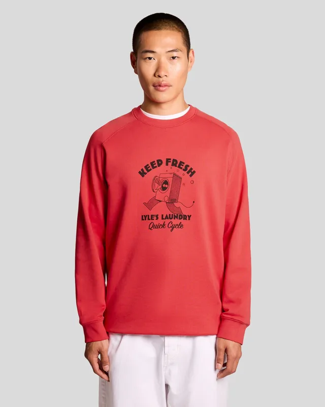 Chest Print Graphic Sweatshirt sold by Lyle & Scott