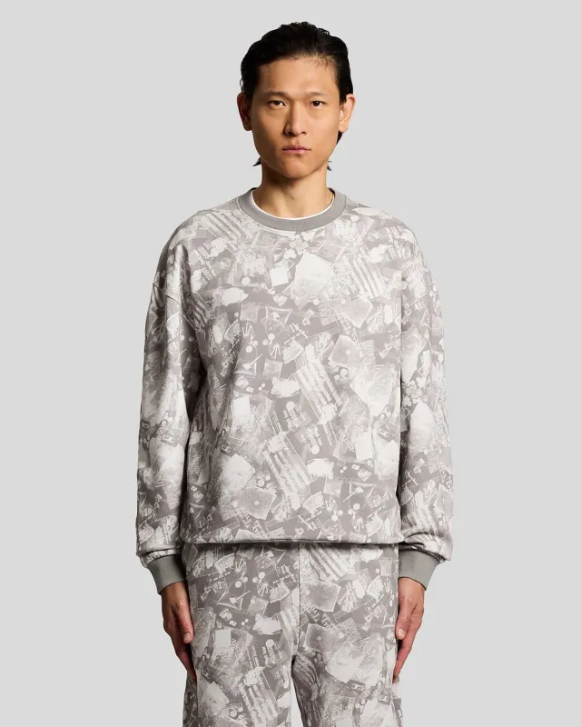 Industrial Graphic Sweatshirt made by Lyle & Scott