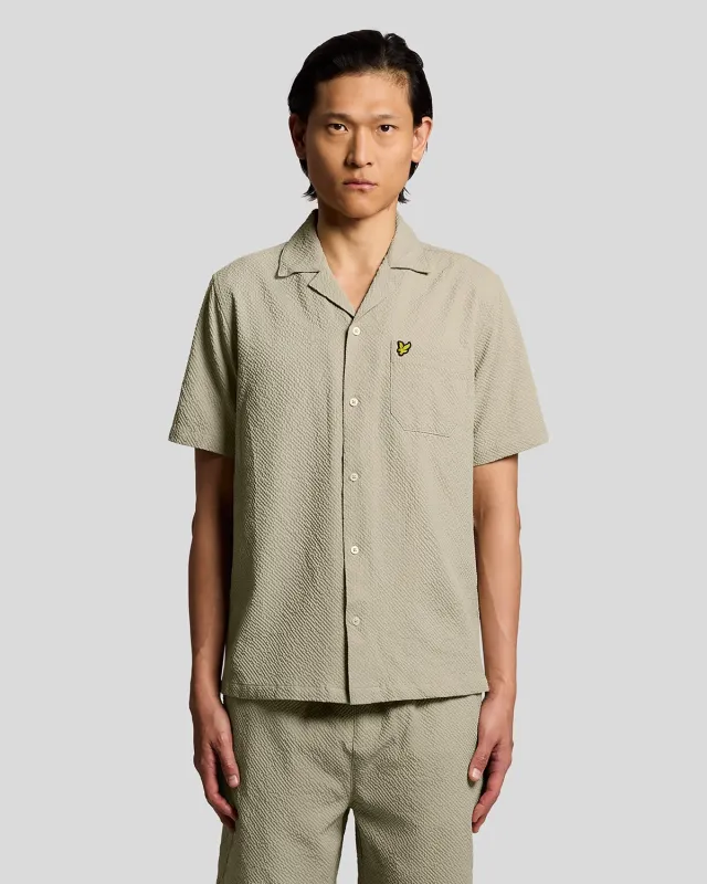 Short Sleeve Crinkle Resort Shirt sold by Lyle & Scott