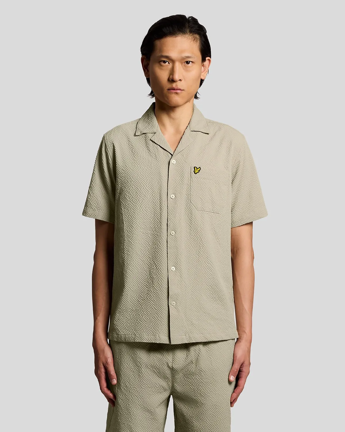 Short Sleeve Crinkle Resort Shirt sold by Lyle & Scott