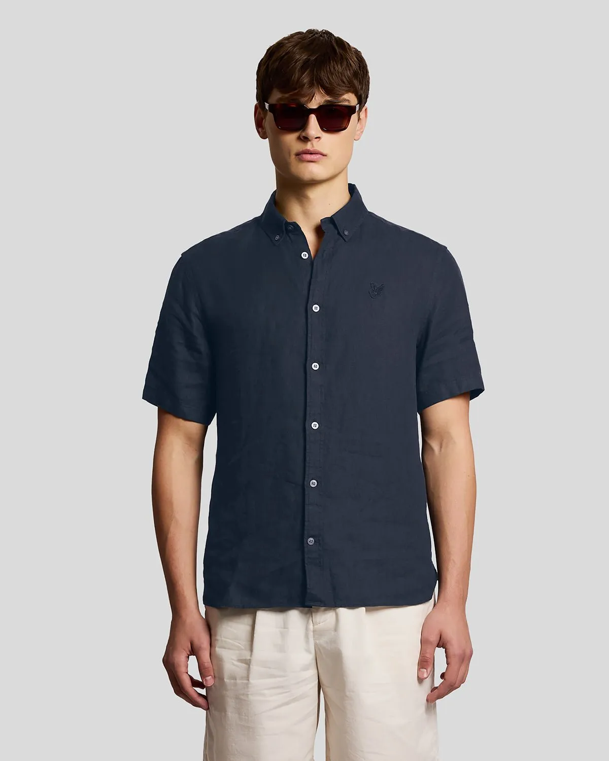 Short Sleeve Linen Shirt sold by Lyle & Scott